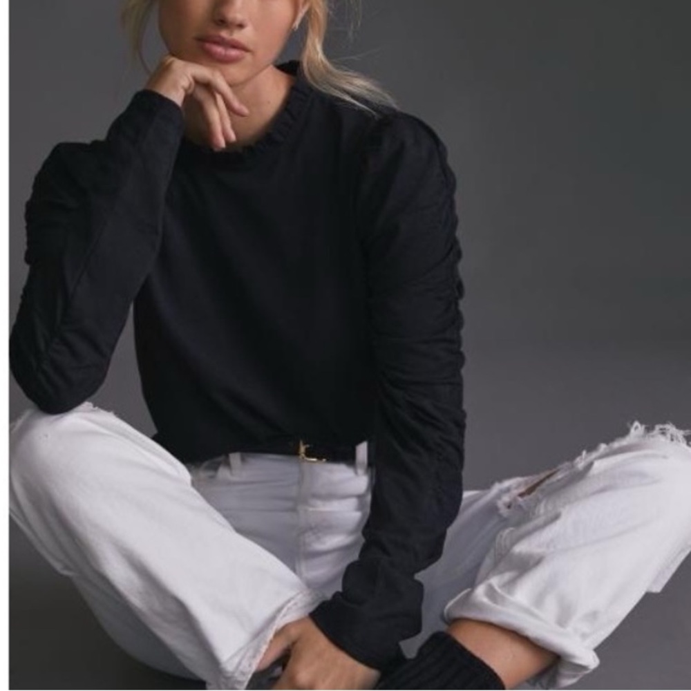 Maeve by Anthropologie Black Top